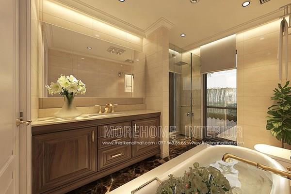  Sang trọng và tiện nghi với đá ốp nhà tắm tại biệt thự Ecopark