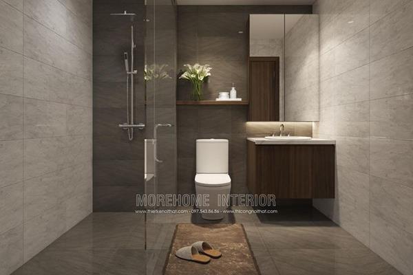  Mẫu đá ốp nhà tắm chung cư 26 Liễu Giai hiện đại