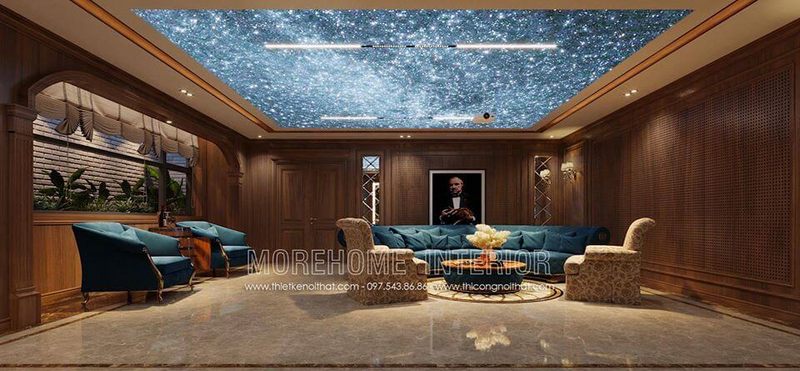 Xưởng sản xuất đồ nội thất cho tầng hầm nhà biệt thự