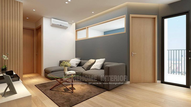 Mẫu cửa thông phòng 1 cánh thông dụng phòng ngủ MH01