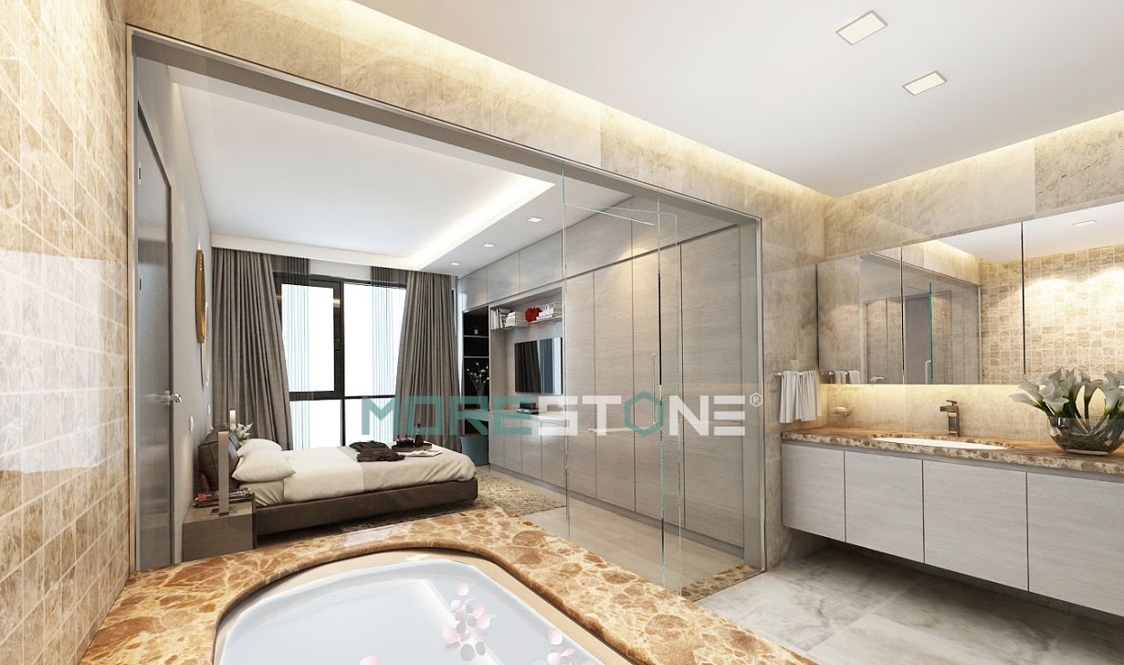 10 mẫu đá ốp nhà tắm đẹp và sang trọng