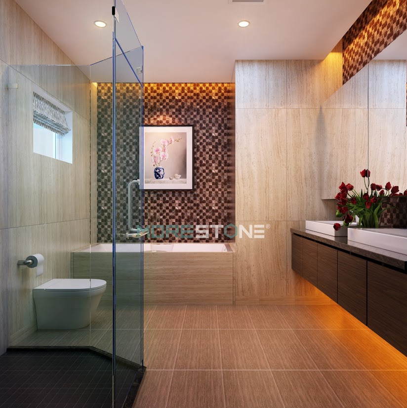 10 mẫu đá ốp nhà tắm đẹp và sang trọng