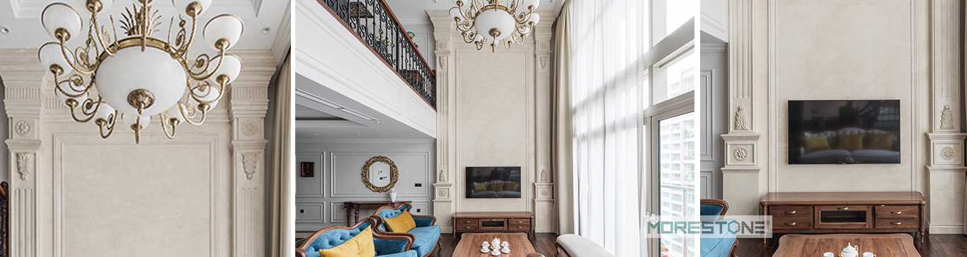 Đá ốp chung cư Duplex